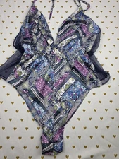 Victorias Secret Sexy SATIN Bodysuit Sleep Nightie Lingerie Teddy MEDIUM