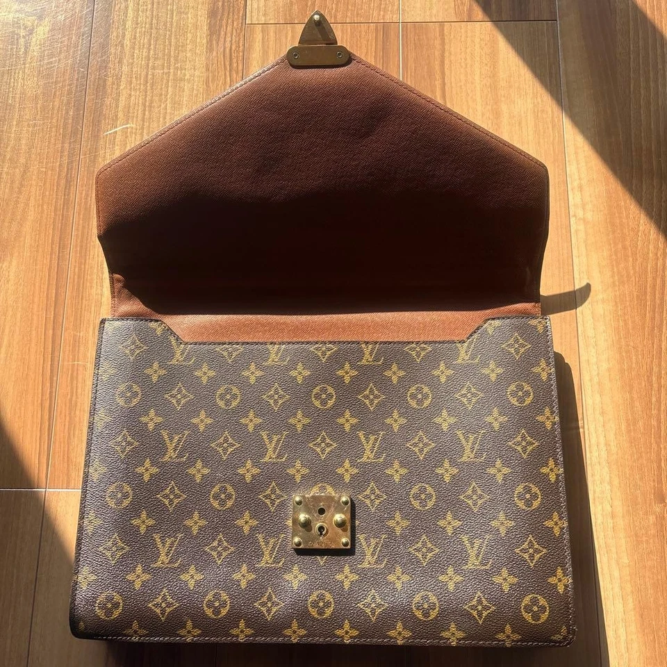 Louis Vuitton Monogram Serviette Conseil Limited Time Used Bag 29cm 38cm - Image 3 of 4