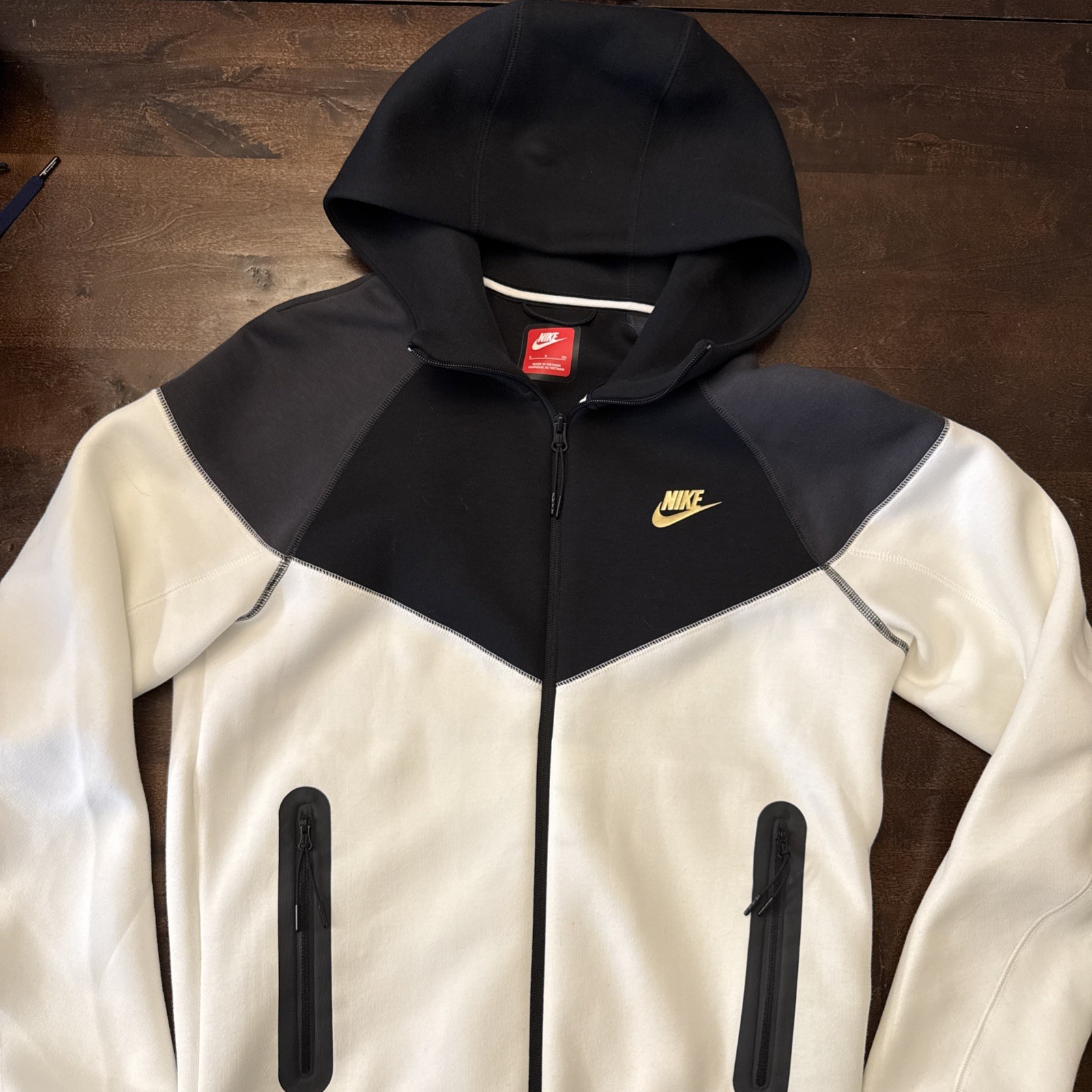 Nike Tech Fleece Hoodie Orewood Iron Grey Gold Men's FZ4709-104