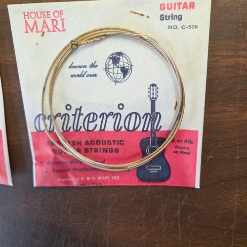 Criterion Spainish Acoustic Guitar 8 Strings House Of Mari Bronze C500 10-50 NOS - Afbeelding 13 van 16