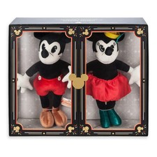 Retro 1923 Mickey Mouse and Minnie Mouse Collectible Plush Dolls Limited Release
