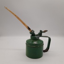 Vintage Green Wesco Oil Can Nylon Spout Oiler Bike Car Motorbike