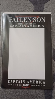  Fallen Son: Death of Captain America #1 (2007) - BLANK SKETCH VARIANT - Marvel
