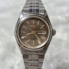 ORIENT Three Star Crystal Automatic Brown Dial Women Watch Japan