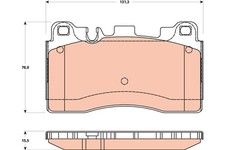 TRW GDB1906 Bremsbelagsatz, Scheibenbremse für MERCEDES-BENZ TRW GDB1906 Bremsbelagsatz, Scheibenbremse für MERCEDES-BENZ