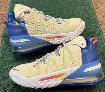 Nike Lebron 18 Los Angeles By Day Men's Size 8.5 Sneakers DB8148-200