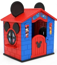 Disney Mickey Mouse Plastic Indoor/Outdoor Playhouse (Snap & Play Easy Assembly)