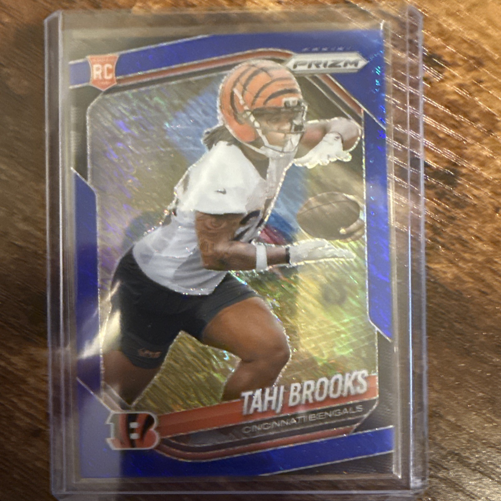 Tahj Brooks Panini Prizm #335 Blue Shimmer
