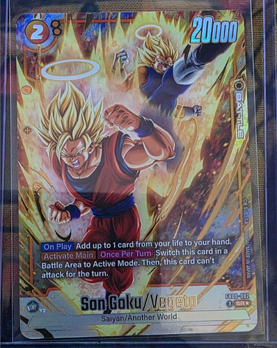 Dragon Ball Super Fusion World Son Goku / Vegeta FB09-082 SR* Alt Art Mint