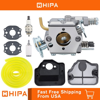 #ad 🔥 Carburetor Filter kit FOR HUSQVARNA CHAINSAW 136 137 141 142 36 41 142E Carb $10.39