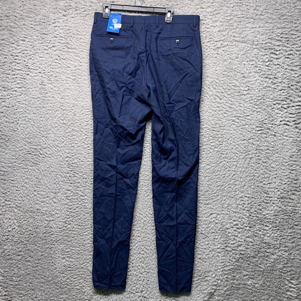 Perry Ellis Dress Pants Mens 42 30 Azure Travel Luxe Easy Care