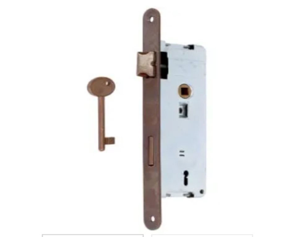 SACAR - SERRATURE A FORO CON CHIAVE DA INFILARE 45MM - IN ACCIAIO BRONZATO