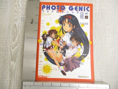 PHOTO GENIC Complete Works Guide Art Sega Saturn PS1 Japan Fan