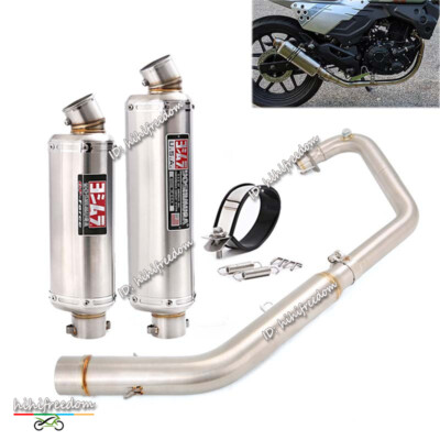 Slip On For Lifan KPT200 KPM200 Motorcycle Exhaust Header Link Pipe 51mm Muffler
