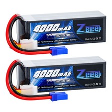 2x Zeee 5S Lipo Akku 4000mAh 18.5V 100C EC5 Stecker für RC Auto Flugzeug Boot