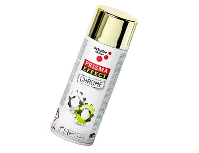Chrom Lackspray Gold Sprühlack Effektspray Prisma Effect Hochglanz, 400ml