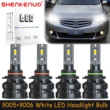 For Honda Accord 1990-2012 White 9005 9006 LED Headlights Bulbs High Low Beam Z8