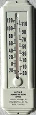 Vintage ACME Plumbing & Heating Supplies Thermometer - Philadelphia, PA - NICE!!