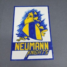 Neumann Knights Aston Pennsylvania 4x6 Scrapbook Shadowbox Artwork Art