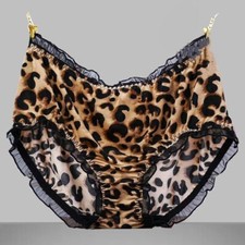 1PC Women Leopard Briefs Triangle Bikini Panties Plus Size Sexy Lingerie