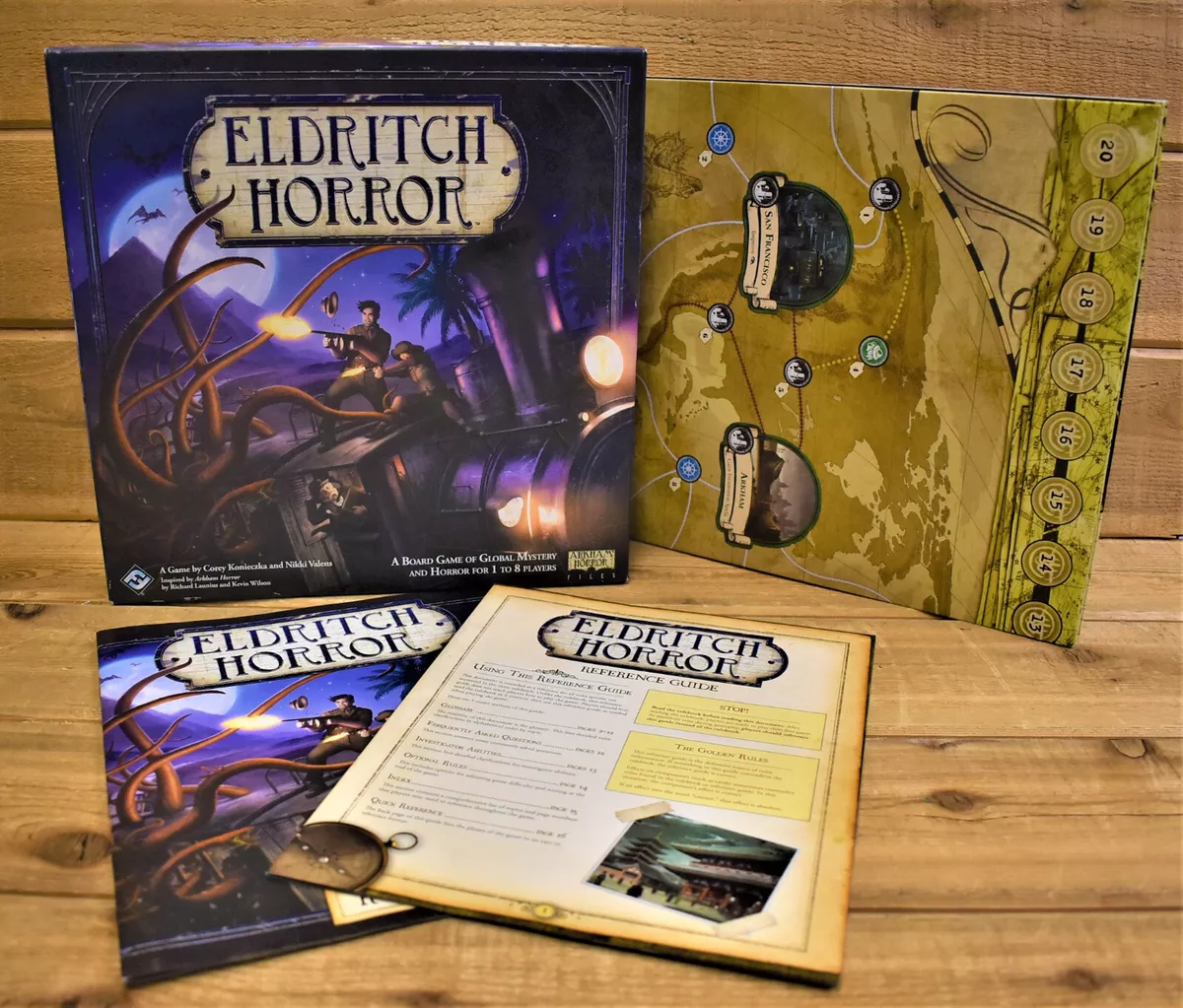  Eldritch Horror Board Game (Base Game), Mystery, Strategy,  Cooperative Board Game for Adults and Family, Ages 14+, 1-8 Players, Avg. Playtime 2-4 Hours