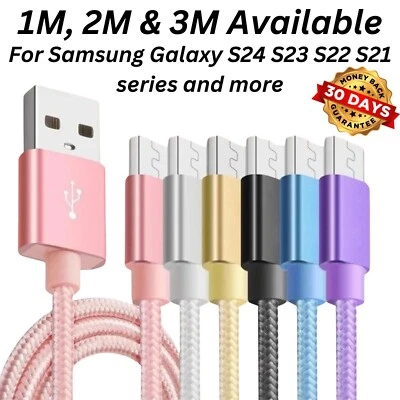 VEN-DENS USB-C Fast Charger Cable for Samsung Galaxy S24 Ultra S23 S22 S21 S20 S10 S9 S8