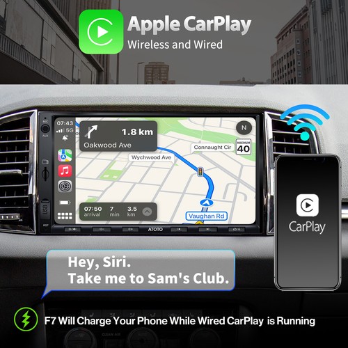 ATOTO F7 DAB+ 7" Android GPS Autoradio NAVI Wireless Carplay&Android auto FM/AM - Bild 3 von 12