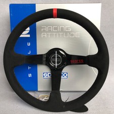 SPARCO Suede Leather Sport Steering Wheel 350mm/14inch Deep Dish 90mm