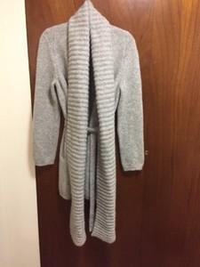 sweater with attached scarf