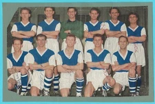 IPSWICH TOWN 1958-59 SEASON RARE ORIGINAL HAND SIGNED TEAM GROUP 8 X AUTOGRAPHS
