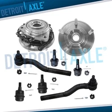 Front Wheel Bearing Hubs Tie Rods Ball Joints for 2011 - 2017 Jeep Wrangler JK