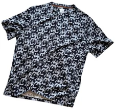 PAUL SMITH MONOCHROME DOG LIGHTWEIGHT 100% COTTON T-SHIRT / TOP BNWT RARE SZ-M