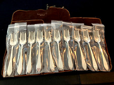 Tiffany Faneuil Sterling Silver Match Set Of 10 Salad &/Or Cake Forks LOOK-NEW