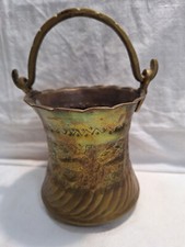 Wiadro Uchwyt Wazon Ręcznie robiony Dekoracja Jelenia Dziki mosiądz 680 rozm./ 25 cm hoc