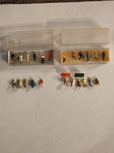 PREISER, VARIOUS FIGURES 25 pcs PAINTED, SCALE HO - Picture 7 of 8