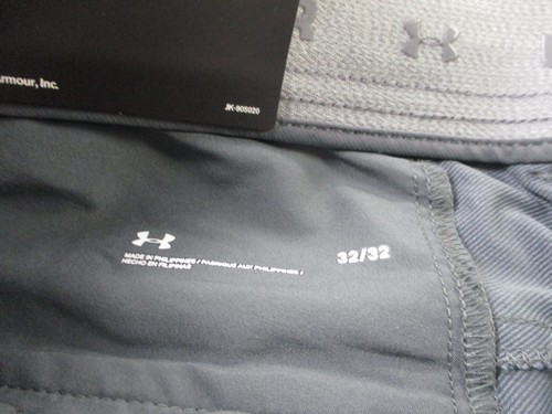 Under Armour Pants Mens 32 Gray Performance Chino Golf Tapered Stretch NEW - Picture 7 of 12