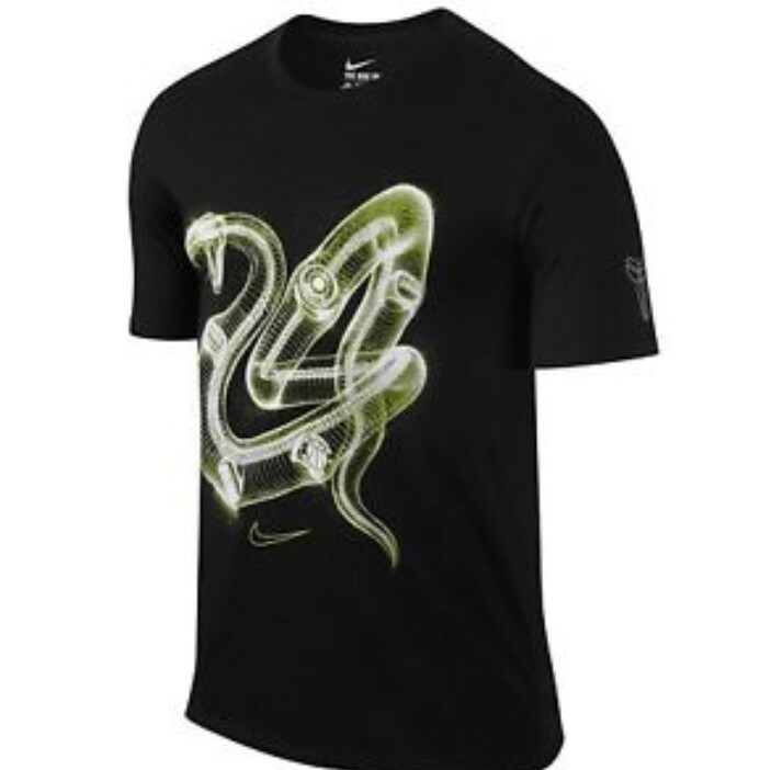 Nike Kobe Black Mamba X-ray 5 Champ Rings Black T- shirt Nike Kobe Black Mamba X-ray 5 Champ Rings Black T- shirt