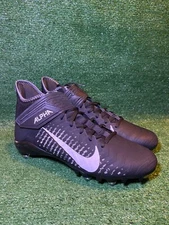 Nike Alpha Menace Football Cleats Black White Men's size 11.5 CK4277-001