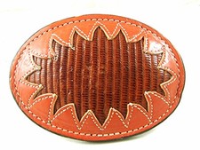 Western Cowboy Cowgirl Leather Belt Buckle New Old Store Stock 83116