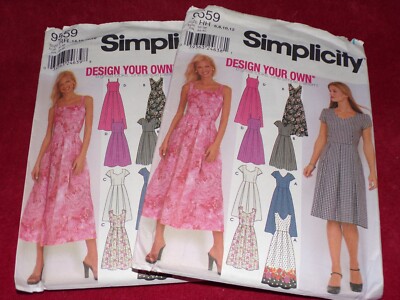 SIMPLICITY #9559 - LADIES EASY FIT & FLARE DRESS PATTERN 6-12 / 14-20 FF  | eBay