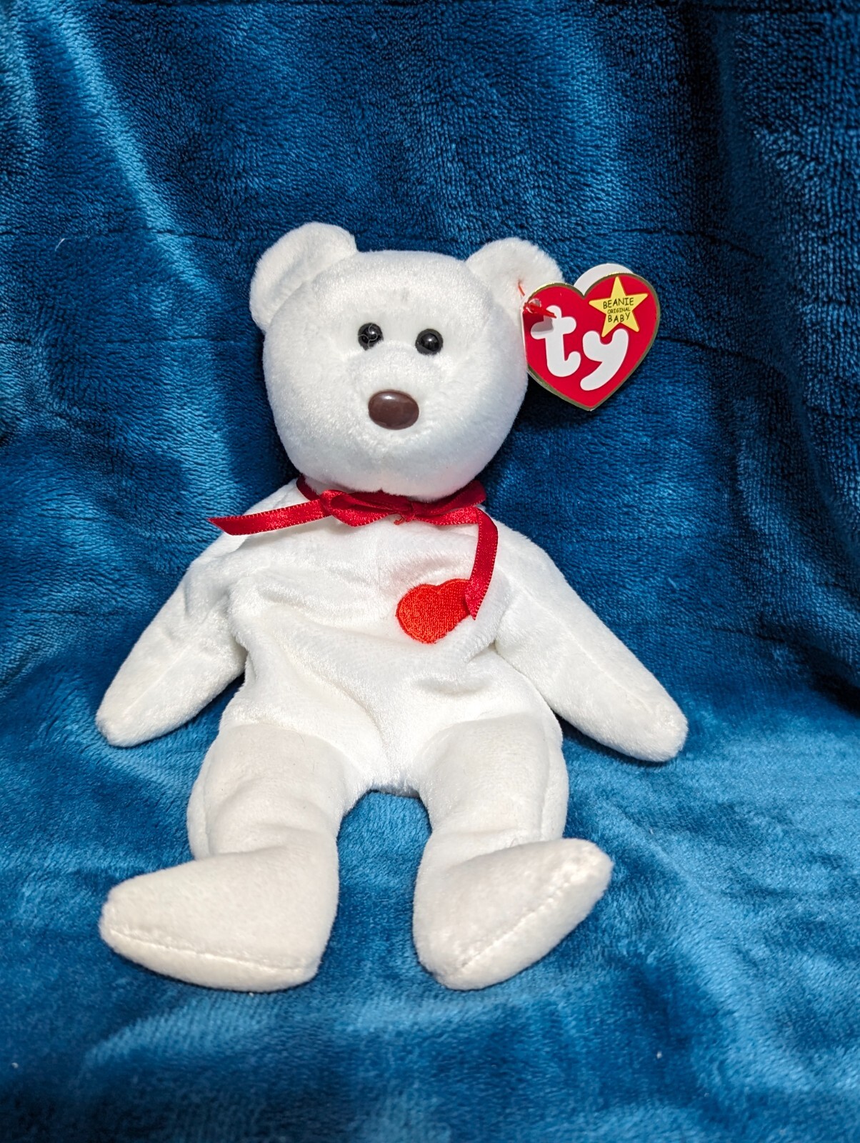 1993 - 1994 Valentino Original TY Beanie Baby P.E. Pellets ~ Errors: Brown Nose 