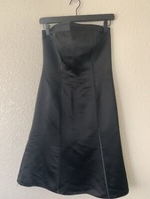 Ann Taylor Women’s Tuxedo Style A-Line Strapless Black Dress Size 2