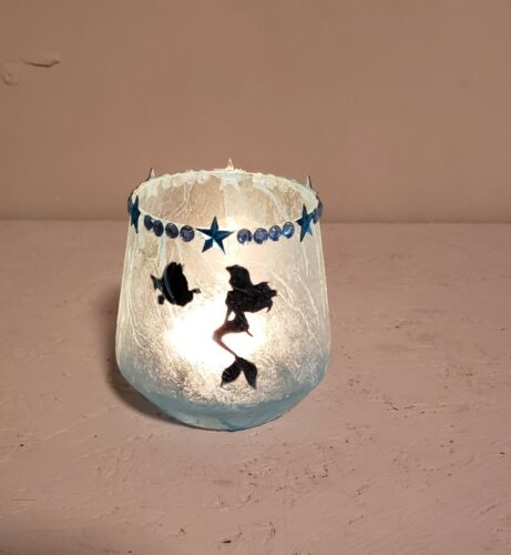 Arielle Kerzenglas,Nachtlicht,Feenlicht, Windlicht,Kristallglas , Geschenk, Deko - Bild 1 von 10