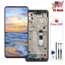 US For Motorola Moto One 5G Ace XT2113 LCD Display Touch Screen Digitizer Frame