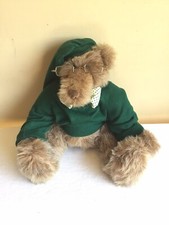 Vintage 1980s 5 Way Jointed Golden Brown Teddy Bear Plush Stuffed Animal Toy 16"