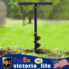 Hand Post Hole Digger T-shaped Garden Manual Earth Auger Drill Planting Trees