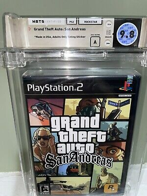 PS2 Playstation 2 GRAND THEFT AUTO: SAN ANDREAS WATA 9.6 Factory Sealed A++