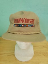 Vintage Crown Odyssey Strapback Hat - Adjustable Cap - Made in America