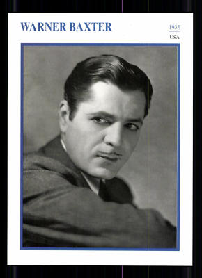 Warner Baxter STARPORTRAITKARTE - 80er Jahre TOP  + G 22392