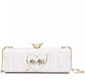 kate spade white clutch